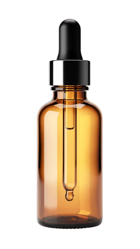 Amber Glass Dropper Bottle for Essential Oils — Other transparent PNG image, amber