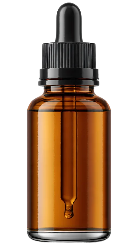 Amber Glass Dropper Bottle for Essential Oils — Science transparent PNG image, amber
