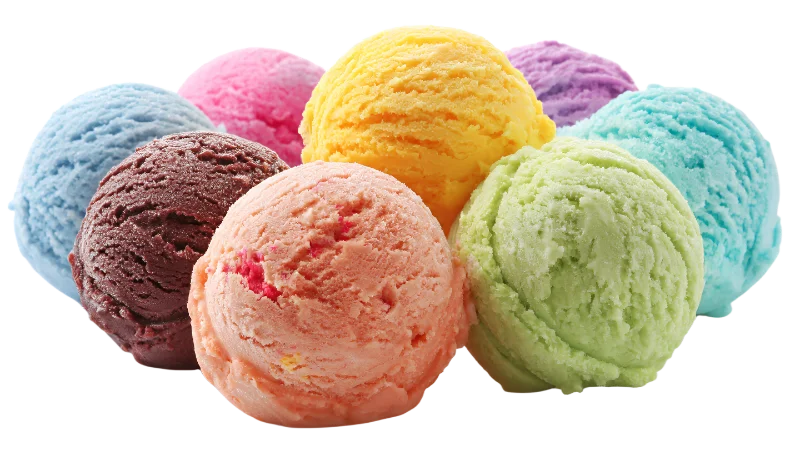 Assorted Colorful Ice Cream Scoops — Food transparent PNG image, colorful