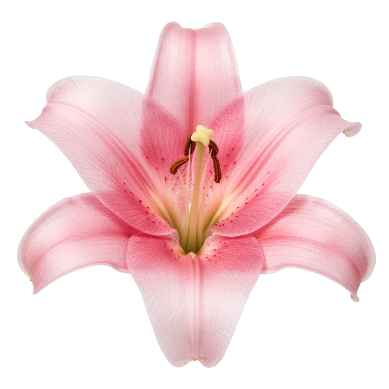 Beautiful Pink Lily Flower Bloom — Plants and Flowers transparent PNG image, bloom