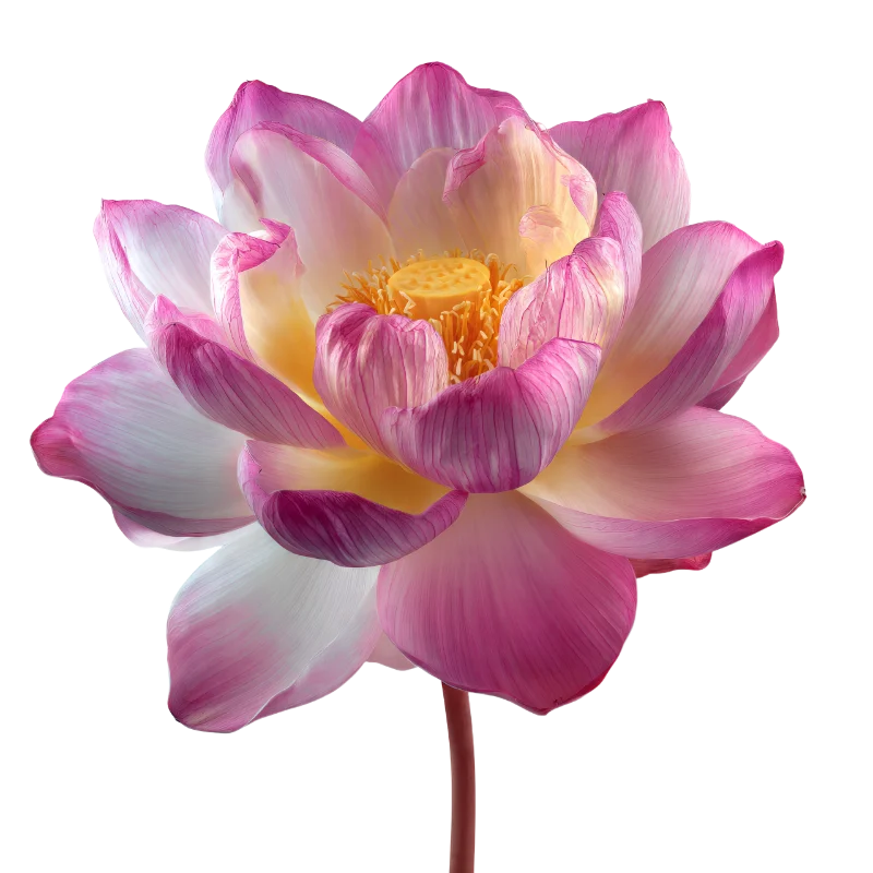 Beautiful Pink Lotus Flower in Full Bloom — Plants and Flowers transparent PNG image, aquatic