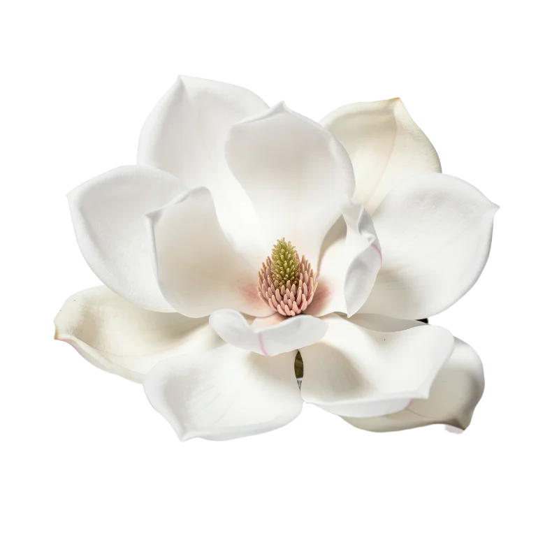 Beautiful White Magnolia Flower Blossom — Plants and Flowers transparent PNG image, blossom