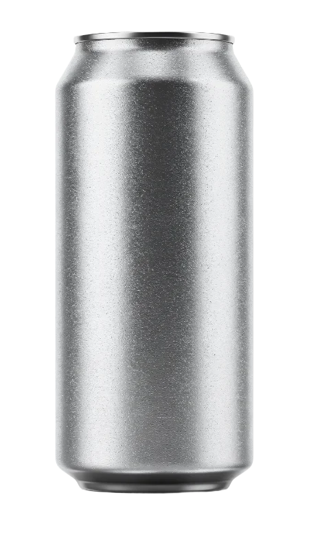 Blank Brushed Aluminum Beverage Can — Drinks transparent PNG image, aluminum