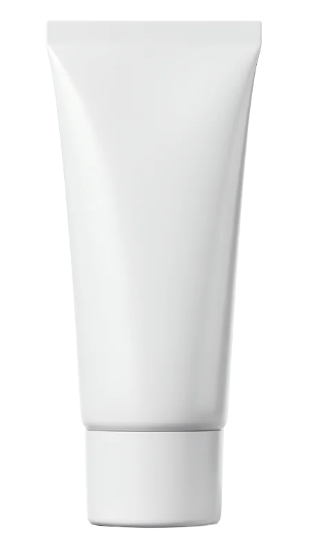 Blank White Cosmetic Cream Tube Packaging — Other transparent PNG image, blank