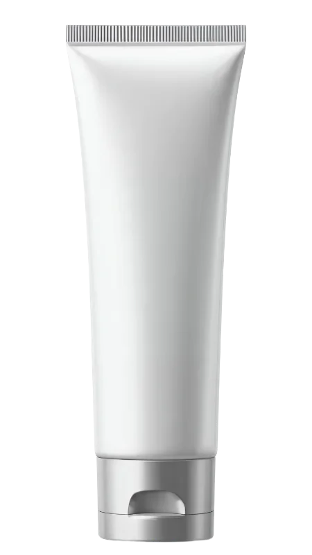Blank White Cosmetic Tube for Skincare Products — Graphic Resources transparent PNG image, beauty