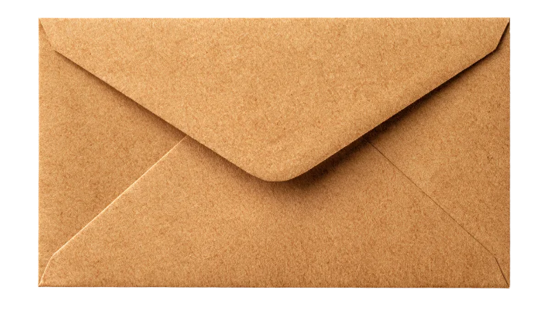 Brown Kraft Paper Envelope — Business transparent PNG image, brown