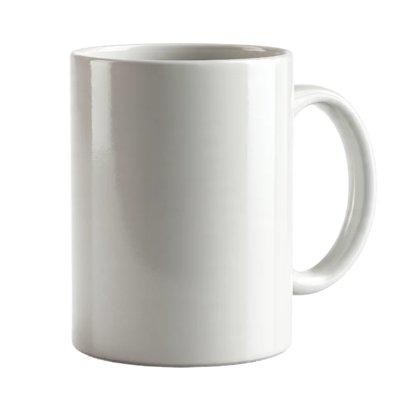 Classic White Ceramic Coffee Mug — Drinks transparent PNG image, beverage