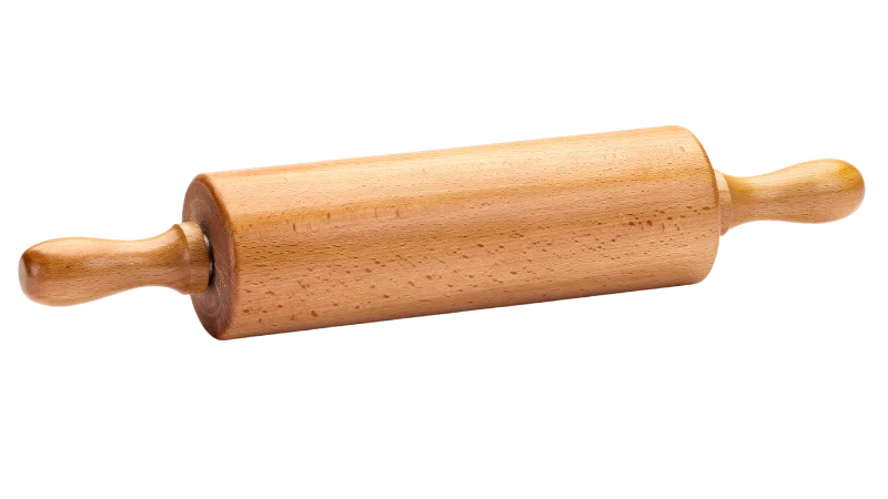 Classic Wooden Rolling Pin for Baking — Food transparent PNG image, baking