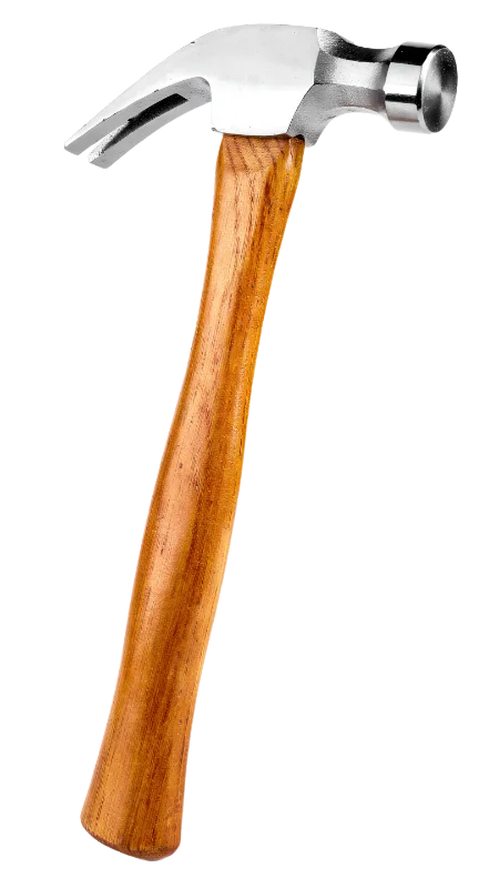 Claw Hammer with Wooden Handle — Industry transparent PNG image, carpentry
