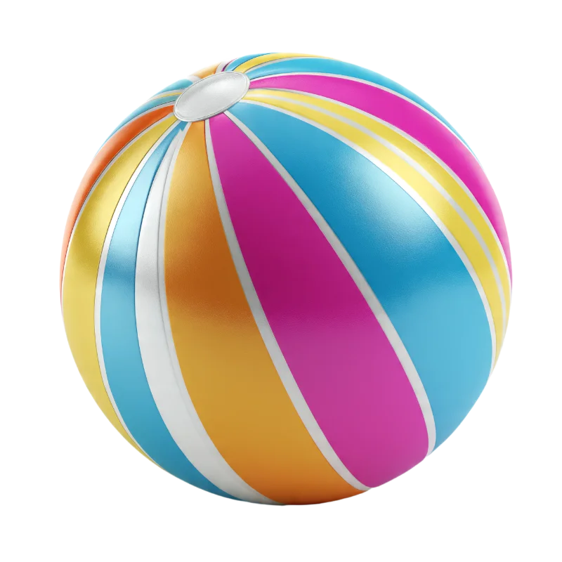 Colorful Inflatable Beach Ball — Hobbies and Leisure transparent PNG image, ball