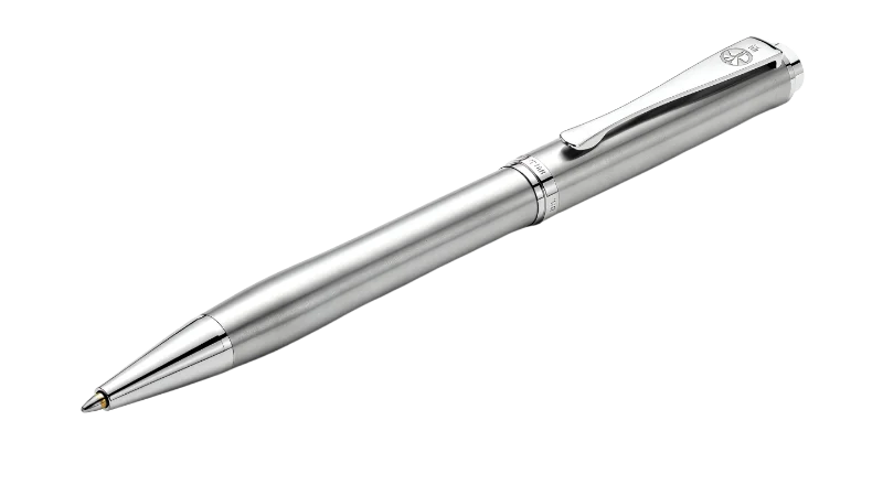 Elegant Brushed Metal Ballpoint Pen — Business transparent PNG image, ballpoint