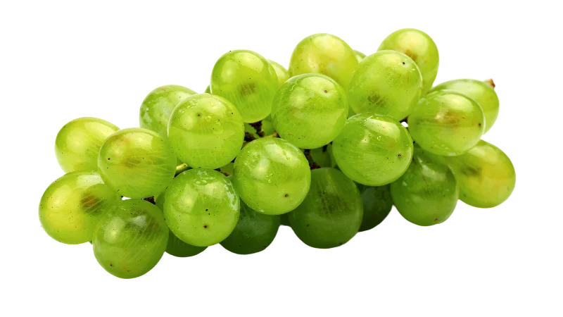 Fresh Cluster of Ripe Green Grapes — Food transparent PNG image, bunch