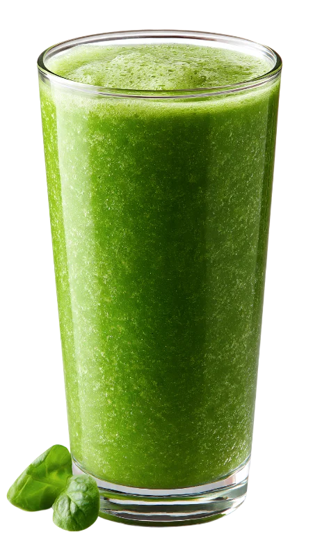 Fresh Green Vegetable Smoothie in Glass — Drinks transparent PNG image, detox