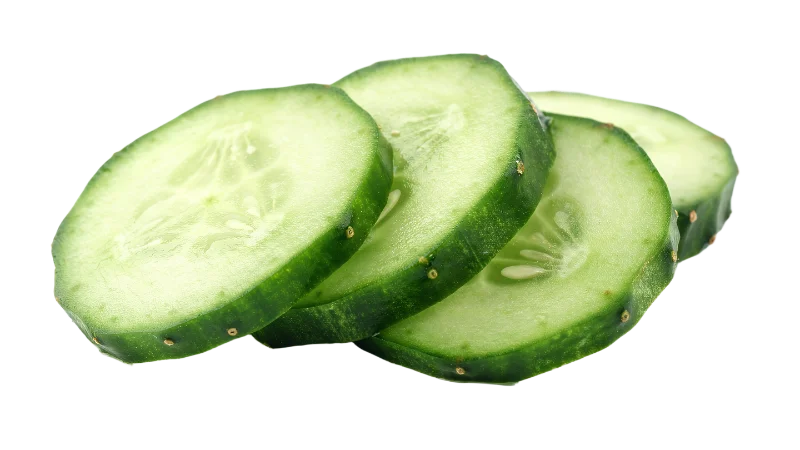 Fresh Sliced Cucumber Rounds — Food transparent PNG image, cucumber