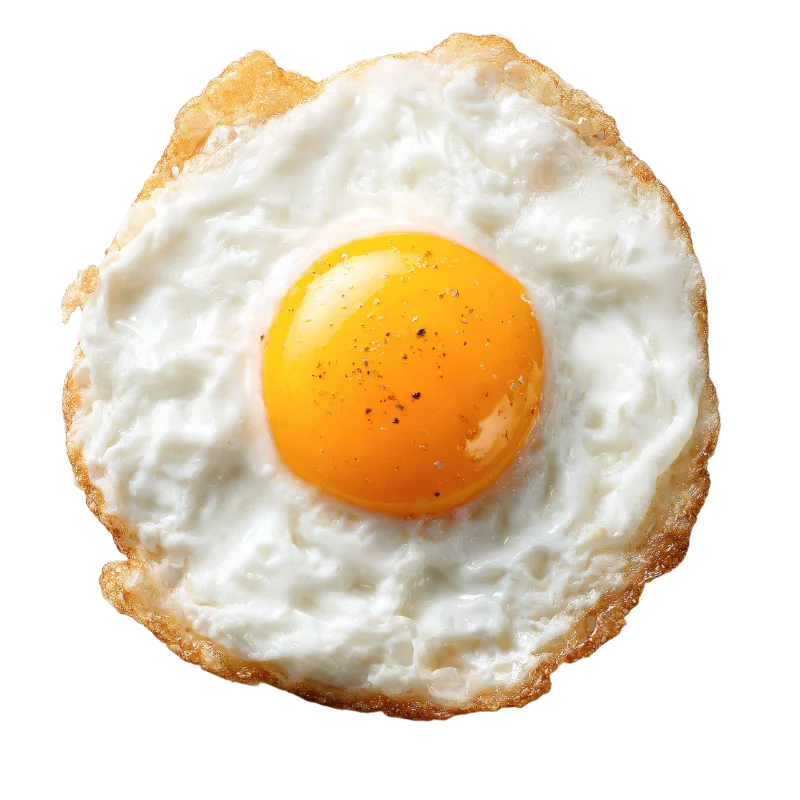 Freshly Fried Sunny Side Up Egg — Food transparent PNG image, breakfast