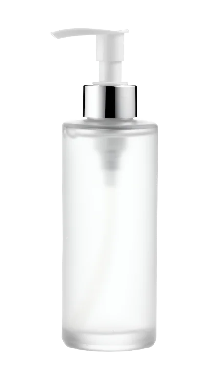Frosted Glass Pump Bottle for Skincare — Other transparent PNG image, bottle