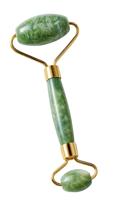 Green Jade Facial Roller for Skincare — Lifestyle transparent PNG image, beauty