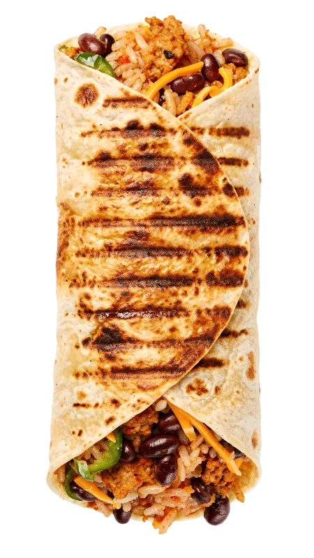 Grilled Mexican Burrito with Beans and Rice — Food transparent PNG image, beans