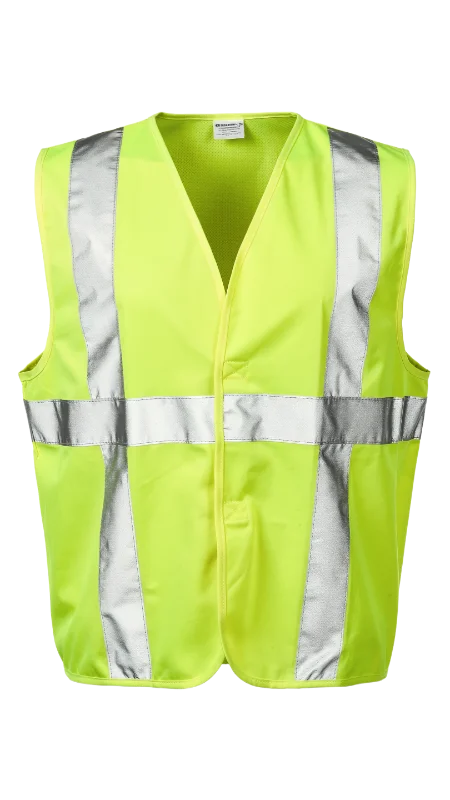 High Visibility Safety Vest with Reflective Strips — Industry transparent PNG image, construction
