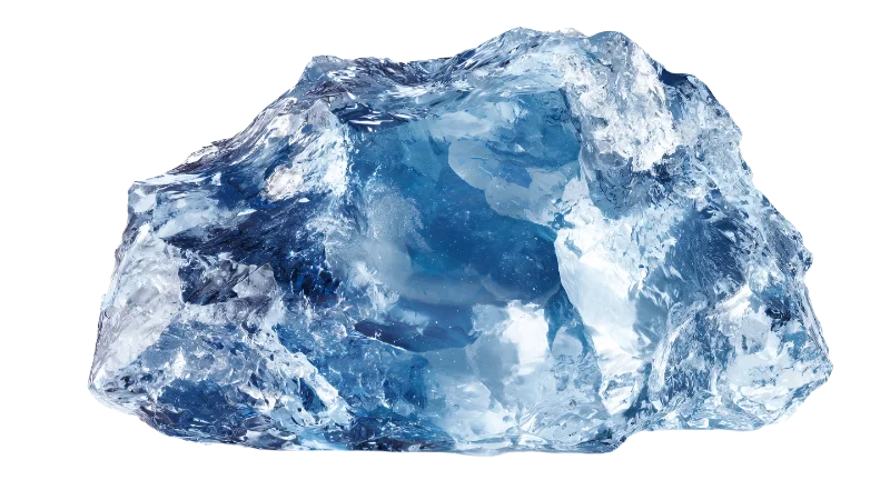 Large Clear Blue Ice Chunk — Other transparent PNG image, ice