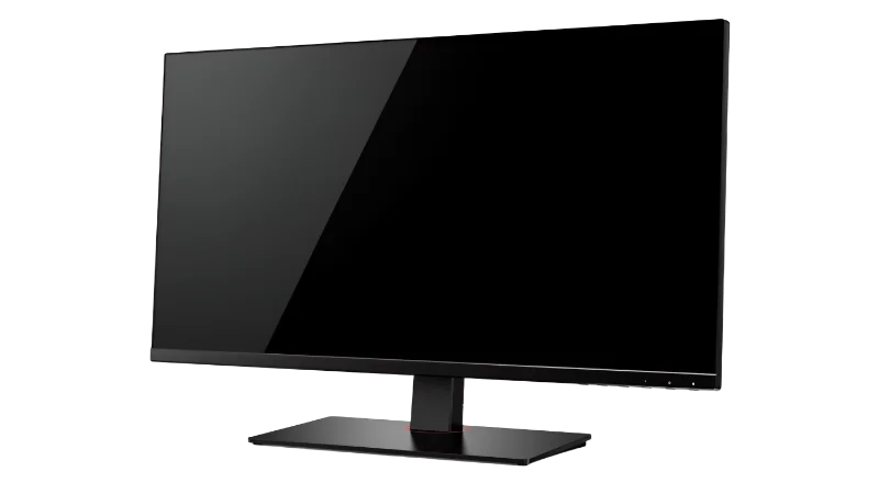 Modern Desktop Computer Monitor with Blank Screen — Technology transparent PNG image, computer