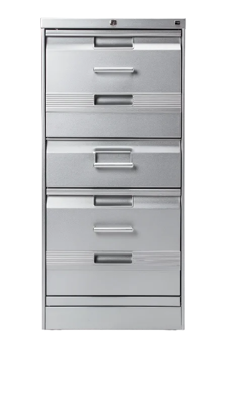 Modern Four Drawer Metal Filing Cabinet — Business transparent PNG image, cabinet