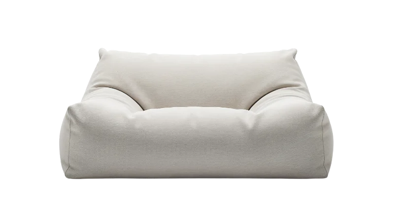 Modern Minimalist Beige Lounge Chair — Other transparent PNG image, beige