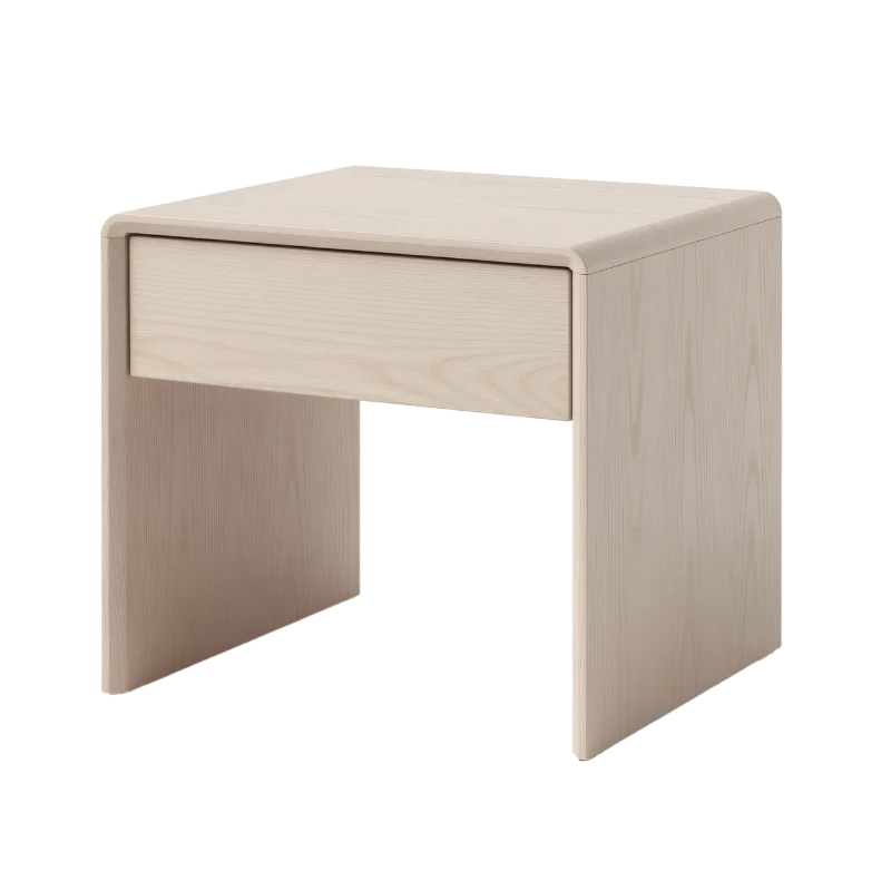 Modern Minimalist Wooden Bedside Table — Other transparent PNG image, bedroom