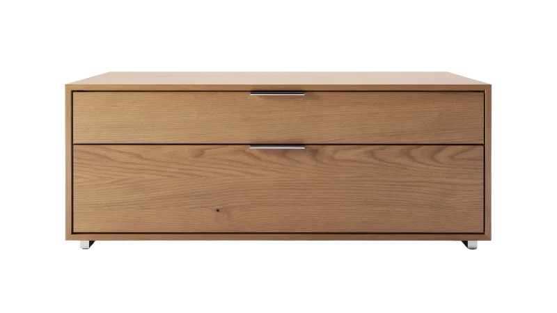 Modern Wooden Two-Drawer Storage Cabinet — Other transparent PNG image, cabinet