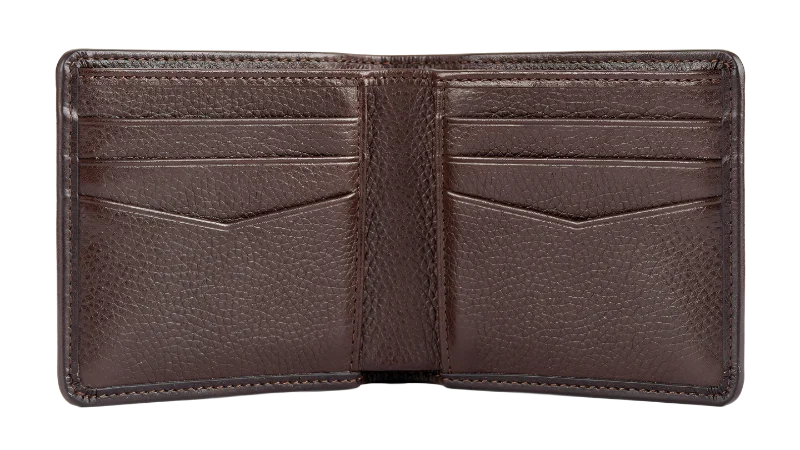 Open Brown Leather Bifold Wallet — Business transparent PNG image, accessory