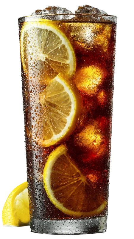 Refreshing Cola with Lemon Slices and Ice — Drinks transparent PNG image, beverage