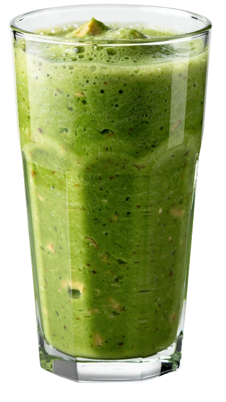 Refreshing Green Avocado Smoothie in Glass — Drinks transparent PNG image, avocado