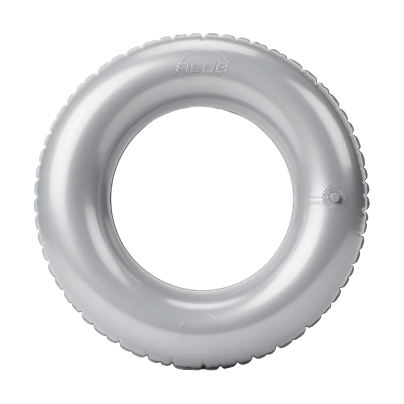 Silver Inflatable Swimming Ring for Pool Fun — Hobbies and Leisure transparent PNG image, inflatable