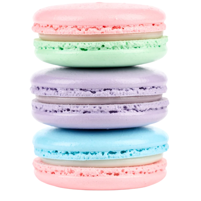 Stack of Colorful French Macarons — Food transparent PNG image, colorful