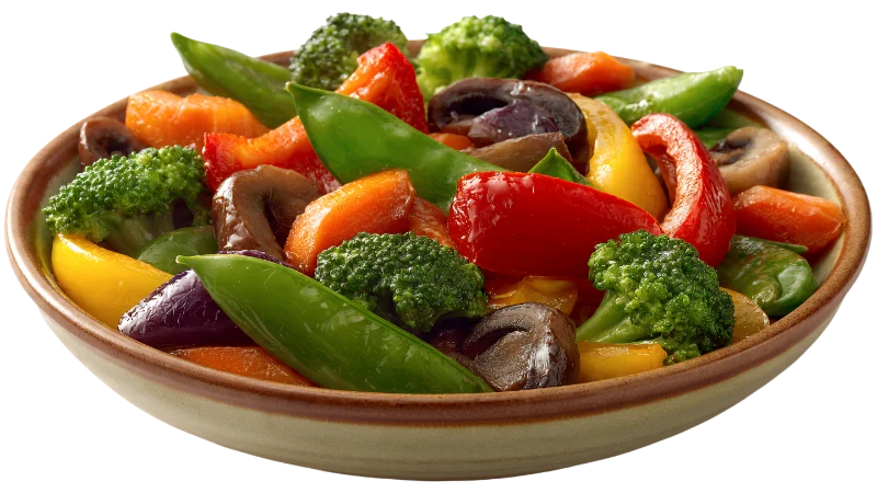 Stir-Fried Mixed Vegetables in a Bowl — Food transparent PNG image, broccoli