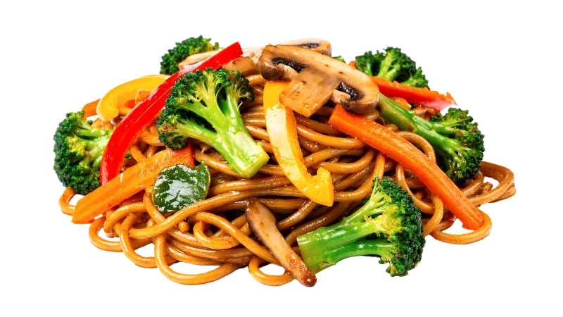 Stir-fried Noodles with Fresh Vegetables — Food transparent PNG image, asian