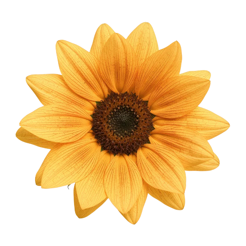 Vibrant Yellow Sunflower Blossom — Plants and Flowers transparent PNG image, blossom