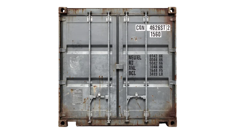 Weathered Grey Shipping Container Door — Industry transparent PNG image, cargo
