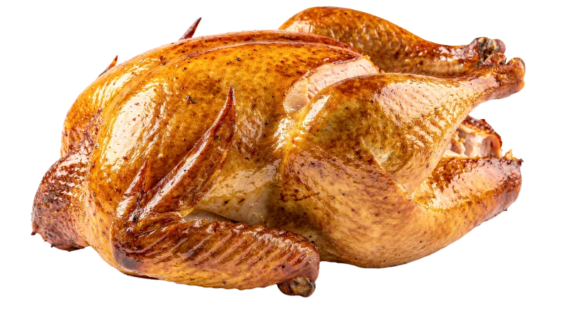 Whole Roasted Golden Brown Chicken — Food transparent PNG image, chicken