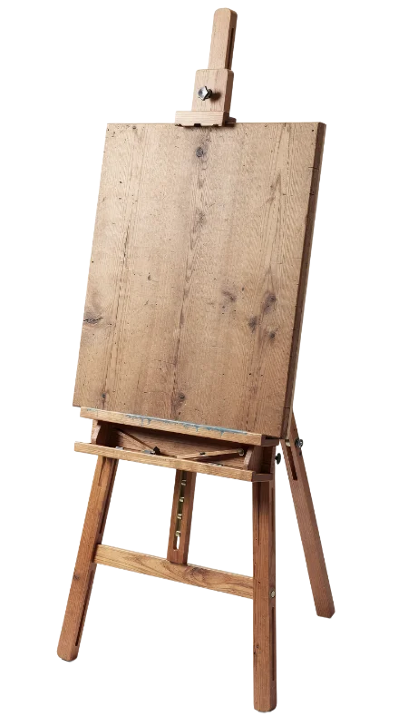 Wooden Artist Easel with Blank Canvas Board — Hobbies and Leisure transparent PNG image, art