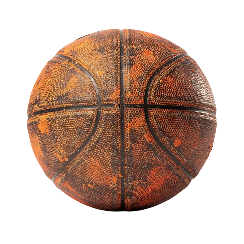 Worn Orange Basketball for Street Sports — Sports transparent PNG image, ball
